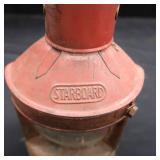 ~VINTAGE~ ANTIQUE RED PORT STARBOARD LANTERN