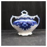 ~FLOW BLUE POT WITH LID~