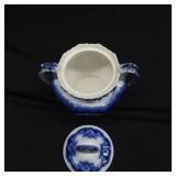 ~FLOW BLUE POT WITH LID~