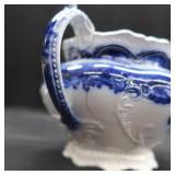 ~FLOW BLUE POT WITH LID~