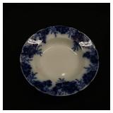 VINTAGE FLOW BLUE 9 INCH BOWL
