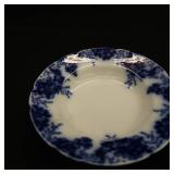 VINTAGE FLOW BLUE 9 INCH BOWL