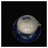 ~VINTAGE ~FLOW BLUE TEA CUP