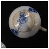 ~VINTAGE ~FLOW BLUE TEA CUP