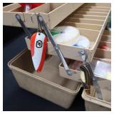 ONE LARGE FENWICK TACKLEBOX 1080 WITH HUGE LOT OF FISHING ACCESSORIES~LOOK AT THIS~