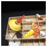 ONE LARGE FENWICK TACKLEBOX 1080 WITH HUGE LOT OF FISHING ACCESSORIES~LOOK AT THIS~