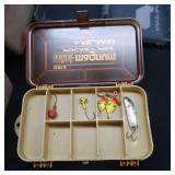 ONE LARGE FENWICK TACKLEBOX 1080 WITH HUGE LOT OF FISHING ACCESSORIES~LOOK AT THIS~