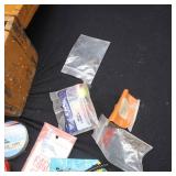 ~VINTAGE WOODEN TACKLE BOX~ WITH VINTAGE LURES