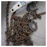 JET LEVER HOIST 3/4 TON WITH CHAIN AND HOOKS