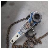 JET LEVER HOIST 3/4 TON WITH CHAIN AND HOOKS
