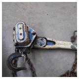JET LEVER HOIST 3/4 TON WITH CHAIN AND HOOKS