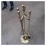 FIREPLACE ACCESSORIES AND STAND