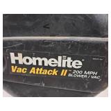 Homelite Vac Attack II Gas 200 MPH Blower / Vac