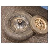 Lot of (2) Utility Replacement Wheels - 14", 9"