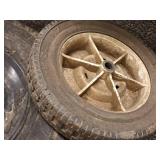 Lot of (2) Utility Replacement Wheels - 14", 9"