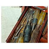 Metal Tool Box 10-drawer with Tape, Chisels, Snips, Scissors, Screwdrivers