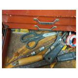 Metal Tool Box 10-drawer with Tape, Chisels, Snips, Scissors, Screwdrivers