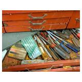 Metal Tool Box 10-drawer with Tape, Chisels, Snips, Scissors, Screwdrivers