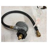 Lot of (2) Propane Hoses with Regulator Valves