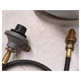 Lot of (2) Propane Hoses with Regulator Valves