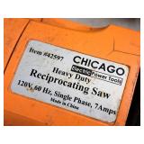 Chicago Electric Power Tools Heavy Duty Reciprocating Saw