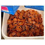 Lot of (2 Boxes) Plastic Cap Nails