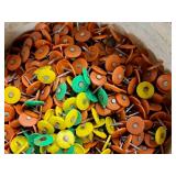 Lot of (1 Bucket) Plastic Cap Nails
