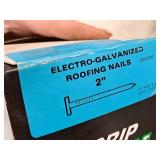 Lot of (3 Boxes) Roofing Nails - 1-1/2" (x2) and 2" (x1)