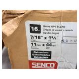 Lot of (1 Partial Box) Senco 16-GA Galvanized Heavy Wire Staples 7/16"x1-3/4"