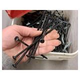 Lot of (1 Bucket) 6" Nails and Philips Head Screws