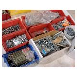 Lot of (10 Containers) Assorted Nuts, Bolts, Washers
