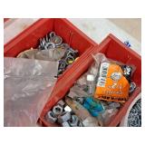 Lot of (10 Containers) Assorted Nuts, Bolts, Washers