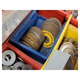 Lot of (12 Containers) Assorted Nuts, Bolts, Washers, Locknut Shop Assortment