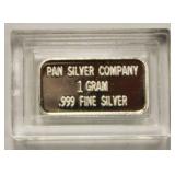 One Gram Bar Of .999 Fine Silver