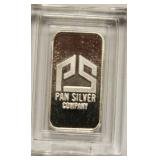 One Gram Bar Of .999 Fine Silver