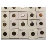 20 Indian Head Pennies 1880 - 1908
