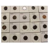 20 Indian Head Pennies 1880 - 1908