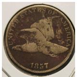 Nice 1857 Flying Eagle Cent