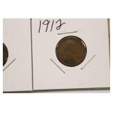 1909, 1910, 1911, 1912 Wheat Back Pennies
