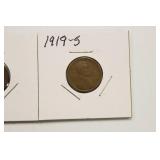1919, 1919 - D, 1919 - S Wheat Back Pennies
