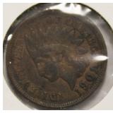 Very Nice High Grade 1901 Indian Head Penny, Full Liberty