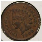 Very Nice High Grade 1902 Indian Head Penny, Full Liberty
