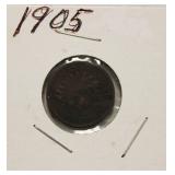 Very Nice High Grade 1905 Indian Head Penny, Full Liberty