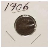 Very Nice High Grade 1906 Indian Head Penny, Full Liberty