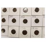 20 Indian Head Pennies, 1880 - 1907