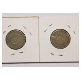 1912 and 1912-D Liberty Head V - Back Nickels