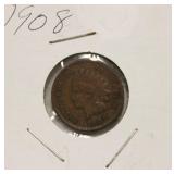 Very Nice High Grade 1908 Indian Head Penny, Full Liberty