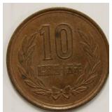 1948 Japan 10 Yen Bronze Coin Collectable