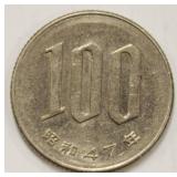 1972 Japan 100 Yen Showa Year 48