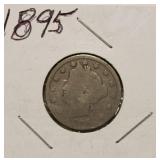 1895 Liberty Head V- Back Nickel